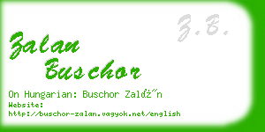 zalan buschor business card